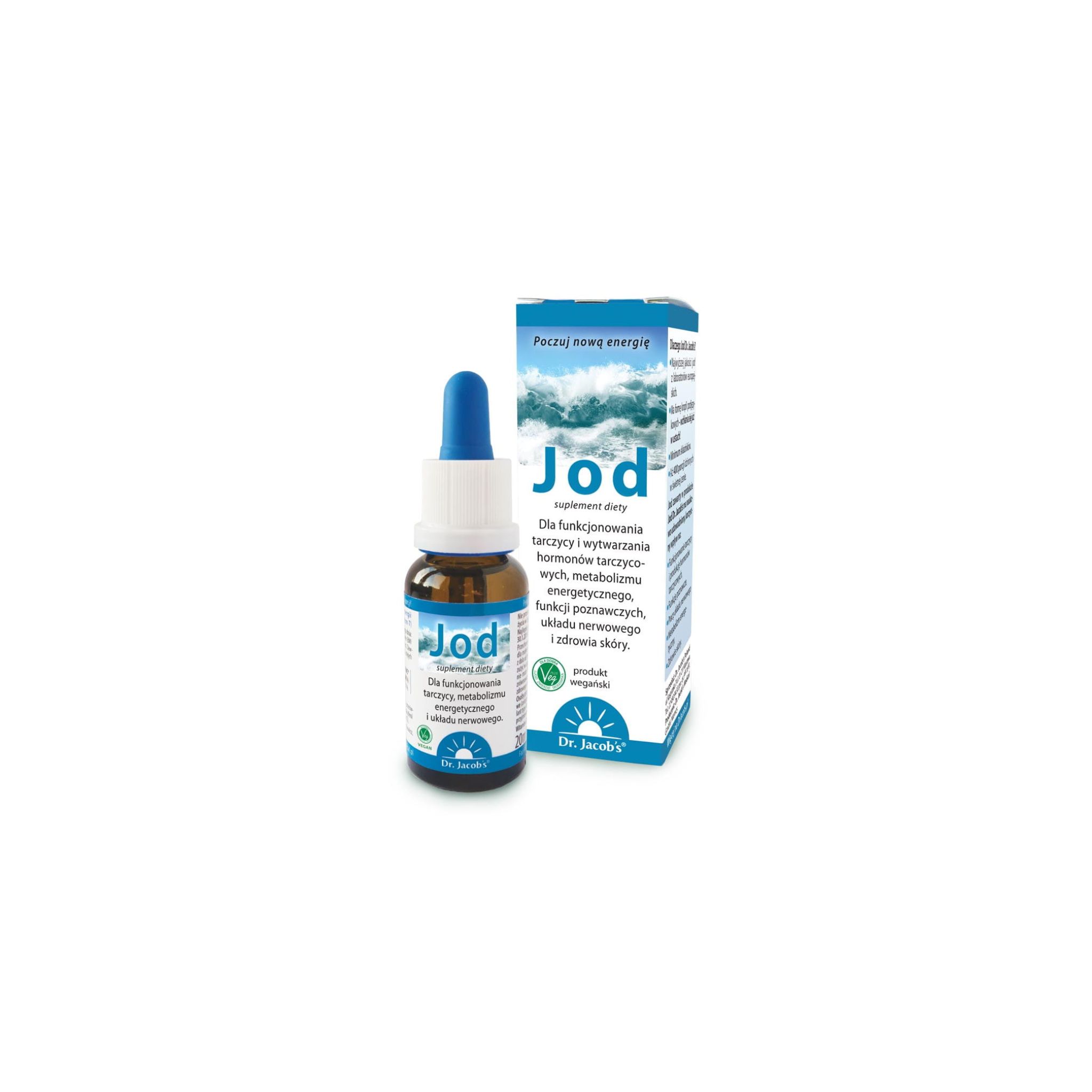 Jod organiczny krople 20ml Dr Jacobs